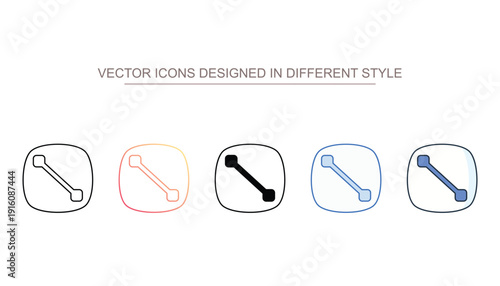 Line Tool vector design in modern and trendy style icon