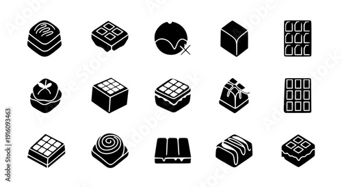 Delectable Chocolate Variety: An assortment of decadent chocolates showcases a range of flavors and textures.