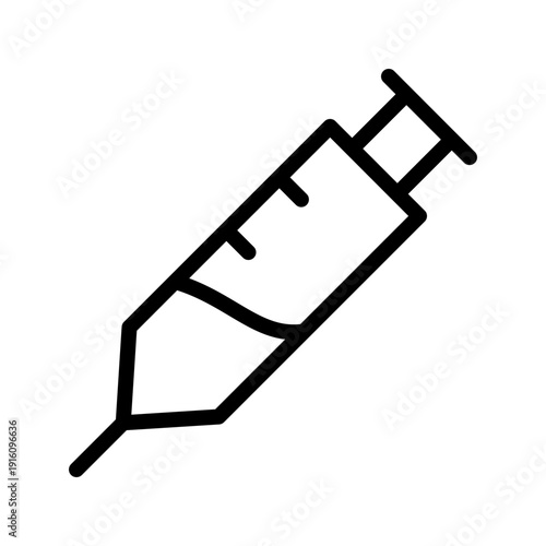 Professional Medical Injection Icon Set for Vaccination Healthcare and Hospital Treatment