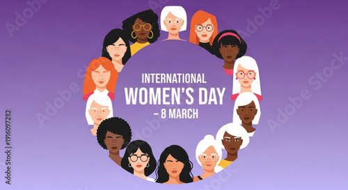 Diverse women celebrate international women's day on march 8th equality and empowerment