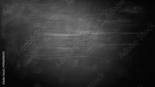 Black Chalkboard Distress Texture Background. 