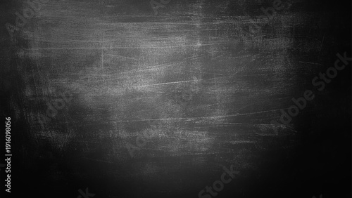 Black Chalkboard Distress Texture Background. 