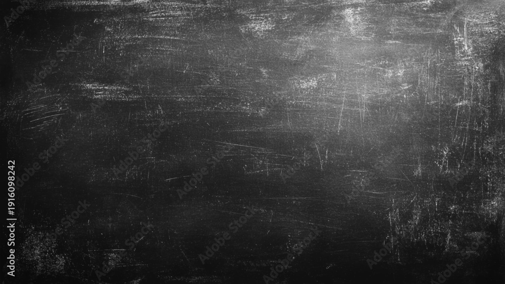 Fototapeta premium Heavy Scratch Distress Overlay Background. Black Chalkboard Distress Texture Background