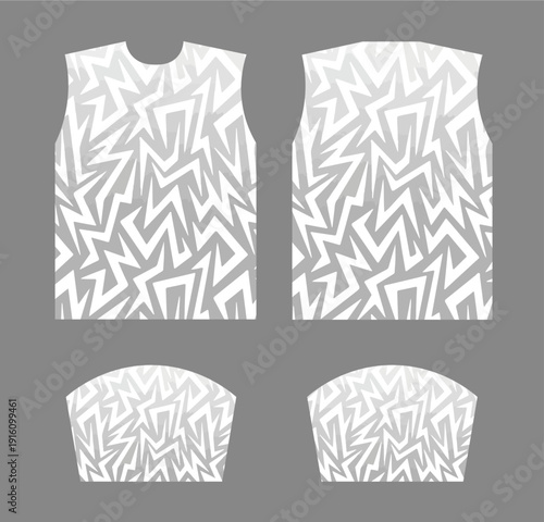 Modern abstract sublimation sports Jersey template – editable football, cricket, basketball & esports team
uniform design.