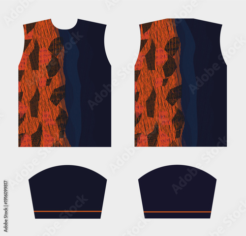 Modern abstract sublimation sports Jersey template – editable football, cricket, basketball & esports team
uniform design.