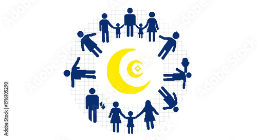 People Holding Hands Circle.