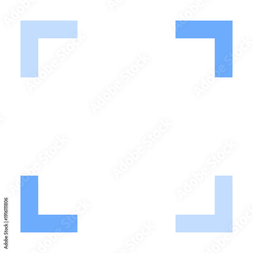 Vector Icon of Minimalist Focus Frame Marker for User Interface symbol_DuoTone Icon