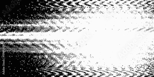 Abstract black and white pattern with wave like and distorted textures