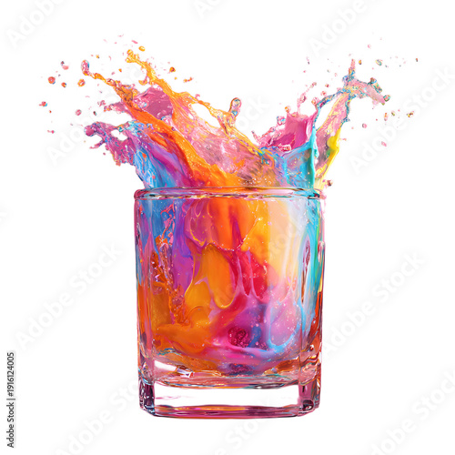Canvas-taulu Vibrant Water Splash Hues Artistic Photography for Graphic Design Projects