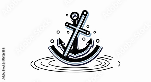 Christian Anchor Symbol of Faith and Hope.