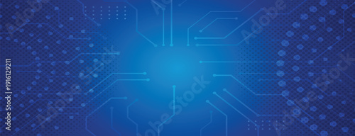 abstract circuit board blue gradient technology digital