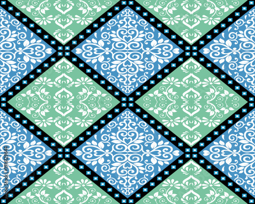 Geometric Ethnic Pattern Design Background or Wallpaper.