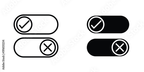 Boolean icon in doodles flat and line stroke pack