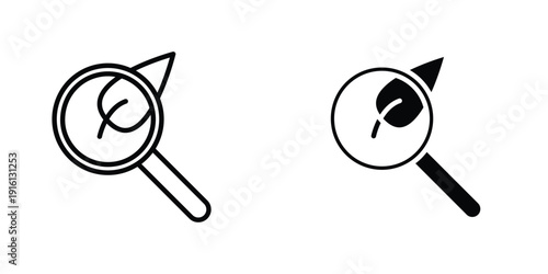 Botany icon in doodles flat and line stroke pack