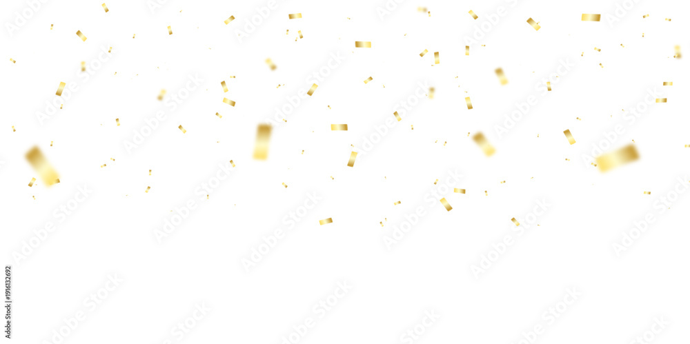 Fototapeta premium PNG Golden confetti 