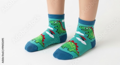 Cute Dinosaur Socks for Kids - Fun and Colorful.