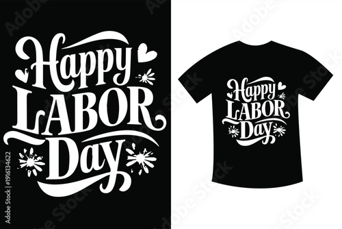 Celebrate with these festive happy labor day themed t-shirt designs