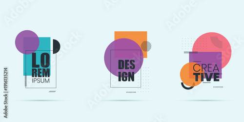 Modern minimalistic hipster colored frame design. frame for text Modern Art graphics. design business cards, invitations, gift cards, flyers, brochures