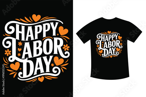 Celebrate with these festive happy labor day themed t-shirt designs