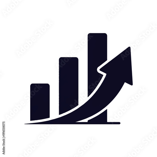 Growing Business Graph with Arrow Upwards.