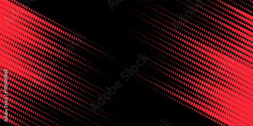 Halftone dots red and blue color pattern gradient grunge texture background. Dot pop art comic sport style vector illustration. modern background