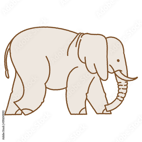 elephant line art illustration