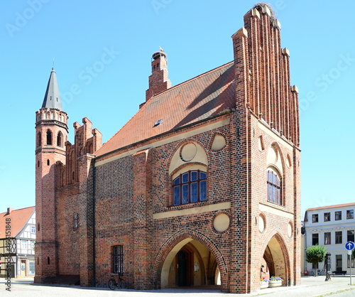 Historical City Hall in the Old Town of Tangermünde, Saxony - Anhalt