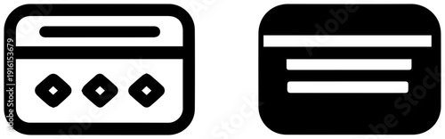 Two black and white icons of filament dryer box arranged horizontally on clean background
