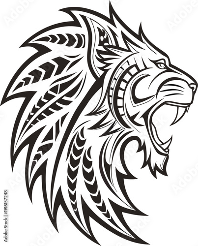 lion head tattoo