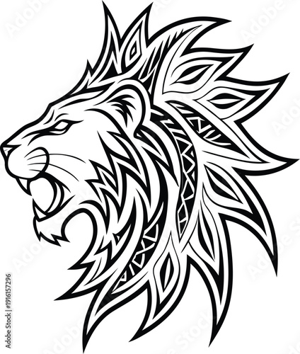 lion head tattoo