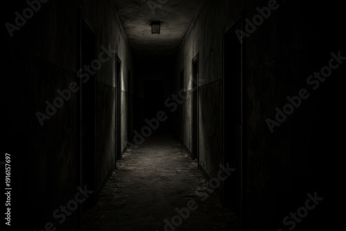 Wallpaper Mural Dark eerie abandoned hallway mystery Torontodigital.ca
