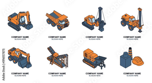 Collection of Various Heavy Machinery Equipment.