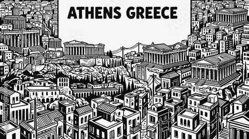 athens greece europe capital city skyline landmark architecture urban travel tourism historic culture downtown ancient acropolis landscape