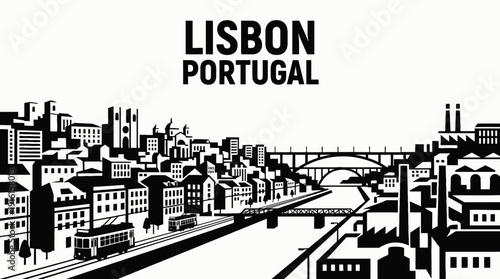 lisbon portugal europe capital city skyline landmark architecture urban travel tourism historic culture downtown river landscape