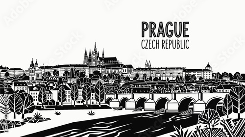 prague czech republic europe capital city skyline landmark architecture urban travel tourism historic culture downtown castle river landscape