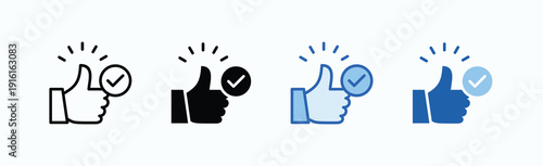 Like Icon Sheet Multiple Style Collection Isolated Vector