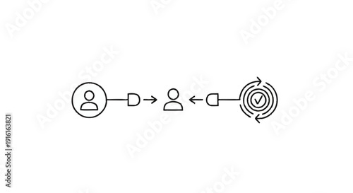Conceptual diagram illustrating communication and goal achievement process.