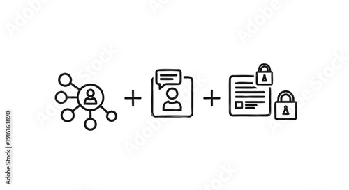 Conceptual Illustration of Data Security and User Privacy.
