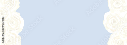 白いバラの花のクラシカルなベクター背景イラスト