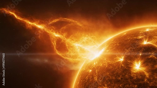Massive solar flare erupts from the sun's surface in stunning space display
