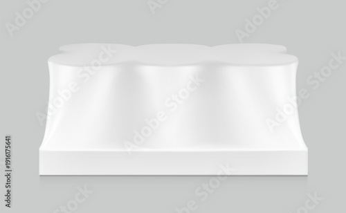 Hight realistic tin can wrap shrink multipack 3x2 mockup for food. Vector illustration isolated on grey background. Easy to use for presentation your product, idea, design. EPS10.