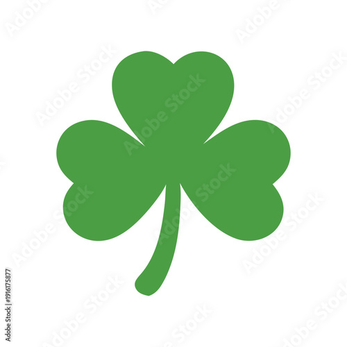 Green shamrock symbolizing irelands rich culture and saint patricks day celebrations. Ideal for irishthemed designs, st. Patricks day graphics, backgrounds.