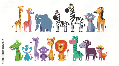 vector illustration of family silhouettes