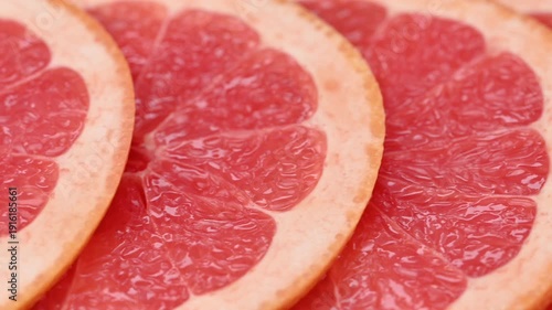 close-up grapefruit slices