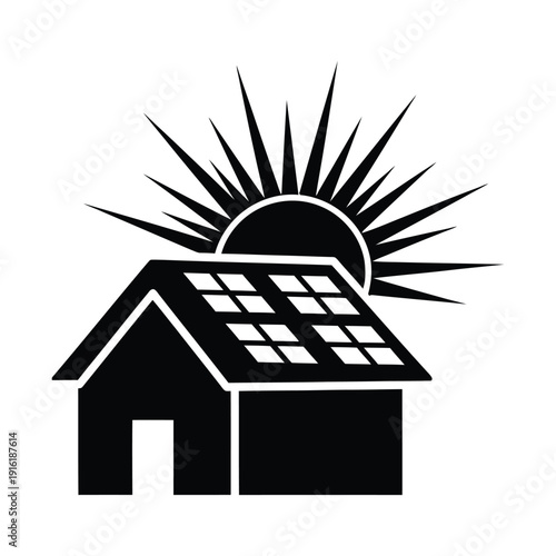 Solar powered home with renewable energy sun