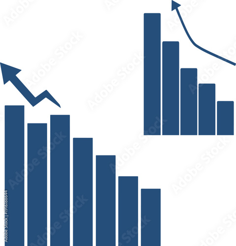 business graph arrow, arrow, business, up, graph, symbol, growth, sign, concept, chart, house, success, direction, illustration, icon, arrows