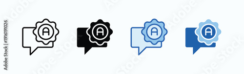 Grade Icon Sheet Multiple Style Collection Isolated Vector