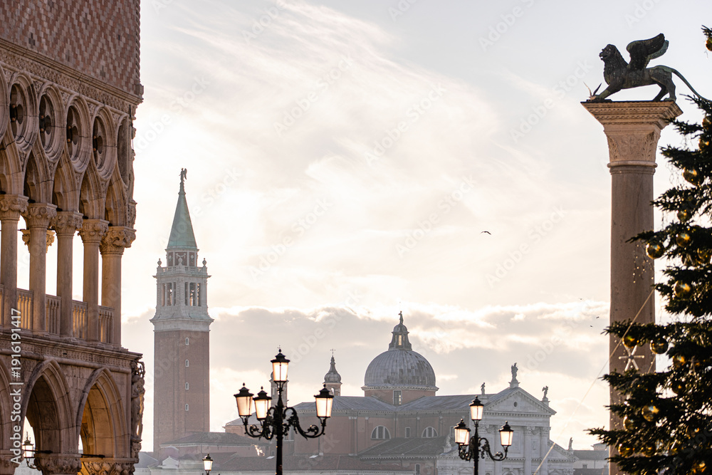 Fotografie Venetian main square San Marco in winter time