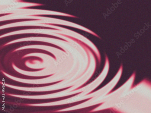 Abstract Pink Y2K Grainy Gradient Background with Retro Circular Ripples and Distorted Liquid Texture