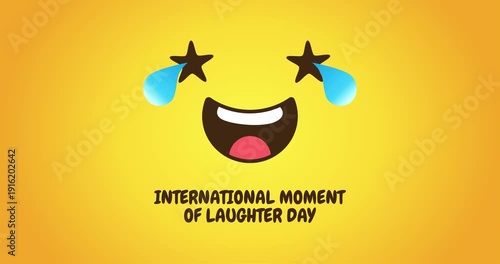 international moment of laugher day motion video, ideal for international moment of laugher day celebration